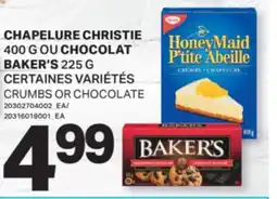 L'Intermarché CHAPELURE, 400 G OU CHOCOLAT, 225 G | CRUMBS OR CHOCOLATE offer