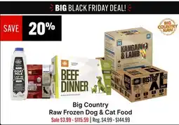 Ren’s Pets Depot Big Country Raw Frozen Dog & Cat Food offer