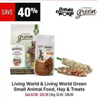Ren’s Pets Depot Living World & Living World Green Small Animal Food, Hay & Treats offer