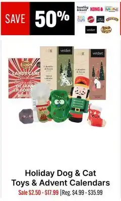 Ren’s Pets Depot Holiday Dog & Cat Toys & Advent Calendars offer