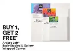 Michaels Artist's Loft Back-Stapled & Gallery Wrapped Canvas offer