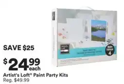 Michaels Artist's Loft Paint Party Kits offer