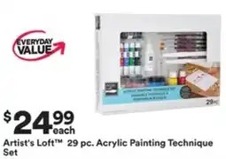 Michaels Artist's Loft Acrylic Painting Technique Set offer