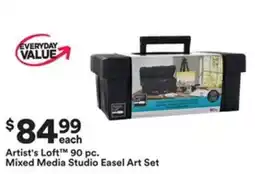 Michaels Artist's Loft Mixed Media Studio Easel Art Set offer