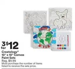 Michaels Creatology 10" x 10" Canvas Paint Sets offer