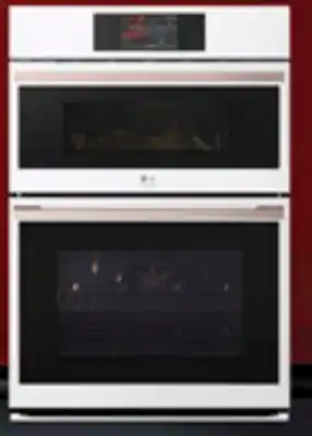 The Brick LG STUDIO Essence White 1.7/ 4.7 cu.ft. Combination Double Wall Oven offer
