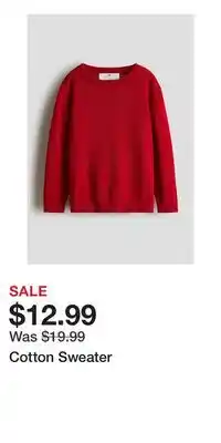 H&M Cotton Sweater offer