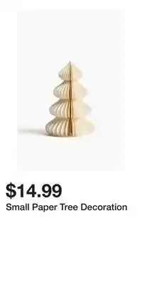 H&M Small Paper Tree Decoration offer