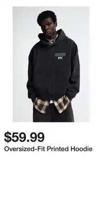 H&M Oversized-Fit Printed Hoodie offer