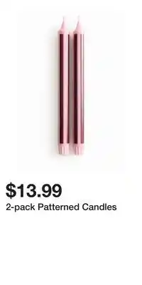H&M 2-pack Patterned Candles offer