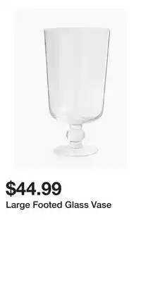 H&M Large Footed Glass Vase offer