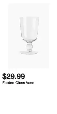 H&M Footed Glass Vase offer