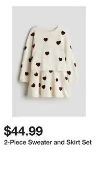 H&M 2-Piece Sweater and Skirt Set offer