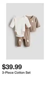 H&M 3-Piece Cotton Set offer