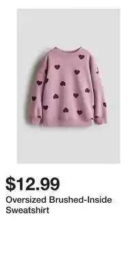H&M Oversized Brushed-Inside Sweatshirt offer
