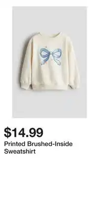 H&M Printed Brushed-Inside Sweatshirt offer