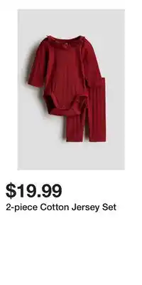 H&M 2-piece Cotton Jersey Set offer