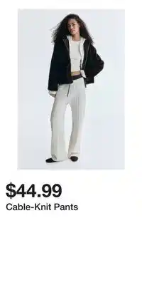 H&M Cable-Knit Pants offer