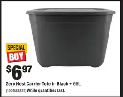 Home Depot Zero Nest Carrier Tote in Black offer