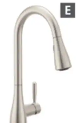 Home Depot MOEN Pull Down Kitchen Faucet Stainless Steel offer