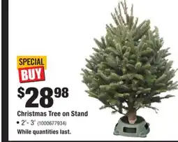 Home Depot Christmas Tree on Stand offer