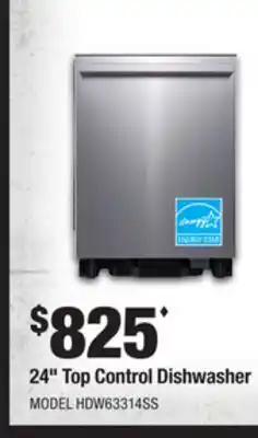 Home Depot HISENSE 24 Top Control Dishwasher offer