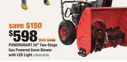 Home Depot POWERSMART 24 Two-Stage Gas Powered Snow Blower with LED Light offer