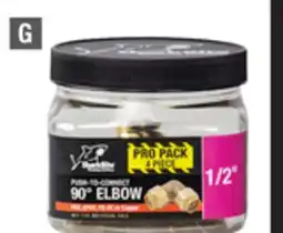 Home Depot SHARKBITE Max 1/2 Elbow Propack offer