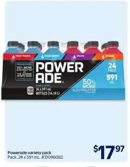 Walmart Powerade Variety Pack offer