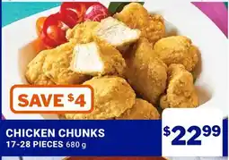 M & M Food Market CHICKEN CHUNKS offer