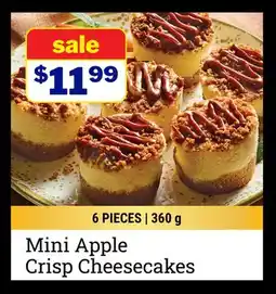 M & M Food Market Mini Apple Crisp Cheesecakes offer