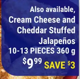 M & M Food Market Cream Cheese and Cheddar Stuffed Jalapeños offer