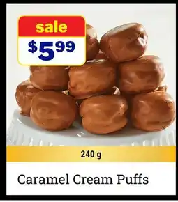 M & M Food Market Caramel Cream Puffs offer