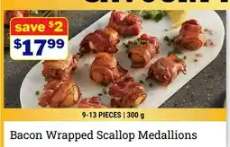 M & M Food Market Bacon Wrapped Scallop Medallions offer