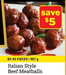 M & M Food Market Italian Style Beef Meatballs offer