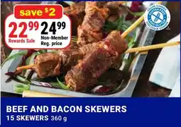M & M Food Market BEEF AND BACON SKEWERS offer