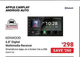 Visions Electronics KENWOOD 6.8 Digital Multimedia Receiver offer