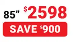 Visions Electronics Sony 85 4K Smart TV offer