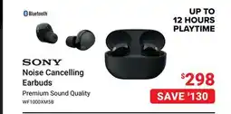 Visions Electronics Sony Noise Cancelling Earbuds offer