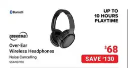 Visions Electronics Over-Ear Wireless Headphones offer