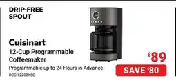 Visions Electronics Cuisinart 12-Cup Programmable Coffeemaker offer
