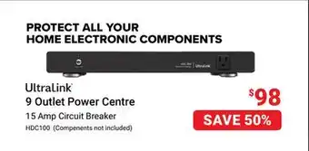 Visions Electronics Ultralink 9 Outlet Power Centre offer