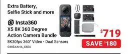 Visions Electronics insta360 X5 8K 360 Degree Action Camera Bundle offer
