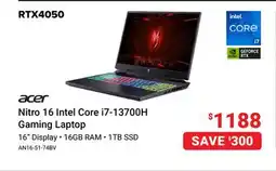 Visions Electronics Nitro 16 Intel Core i7-13700H Gaming Laptop offer