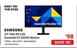 Visions Electronics Samsung 24 FHD IPS LED Essential S3 S30GD Monitor offer