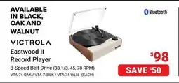 Visions Electronics Victrola Eastwood II Record Player offer