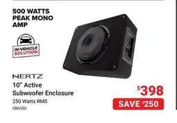 Visions Electronics Hertz 10 Active Subwoofer Enclosure offer