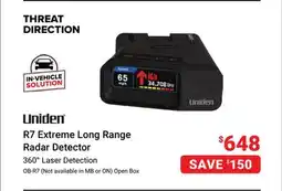 Visions Electronics Uniden R7 Extreme Long Range Radar Detector offer