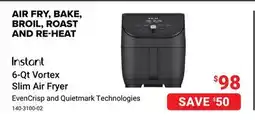 Visions Electronics 6-Qt Vortex Slim Air Fryer offer