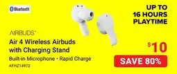 Visions Electronics Airbuds Air 4 Wireless Airbuds with Charging Stand offer